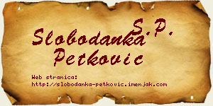 Slobodanka Petković vizit kartica